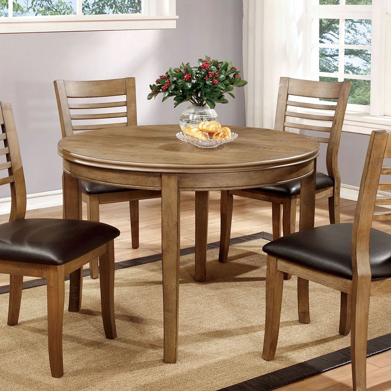 Dwight Ii 42 Inch Round Dining Table By Furniture Of America Furniturepick
