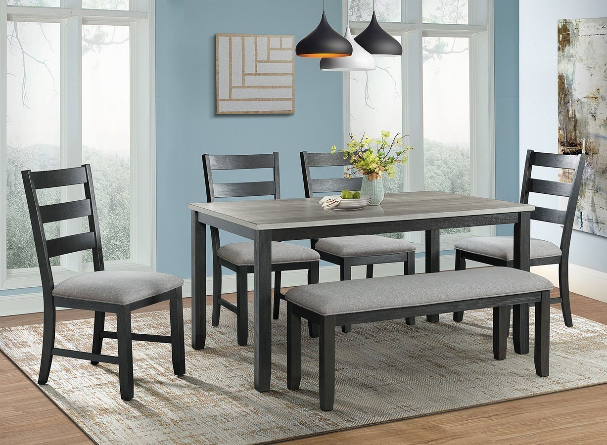 Dining Room Set In Grey Hues