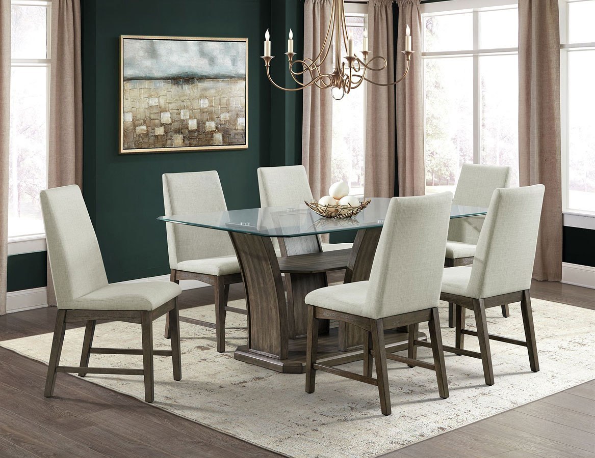 Dapper Rectangular Dining Room Set (Walnut) by Elements Furniture