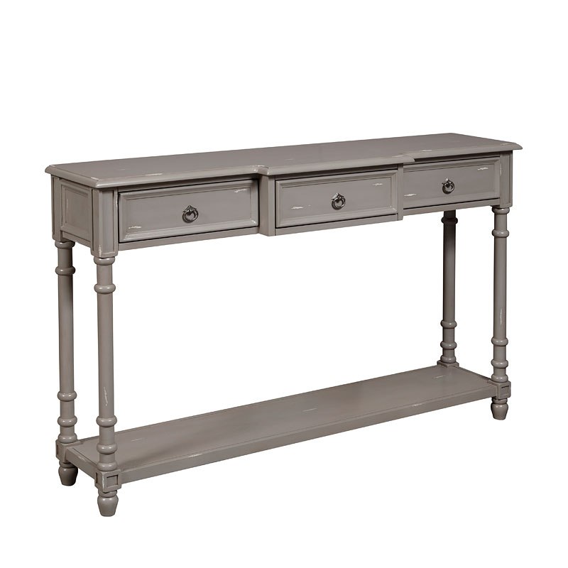 Small Space Distressed Grey Entryway Console Table by Accentrics Home