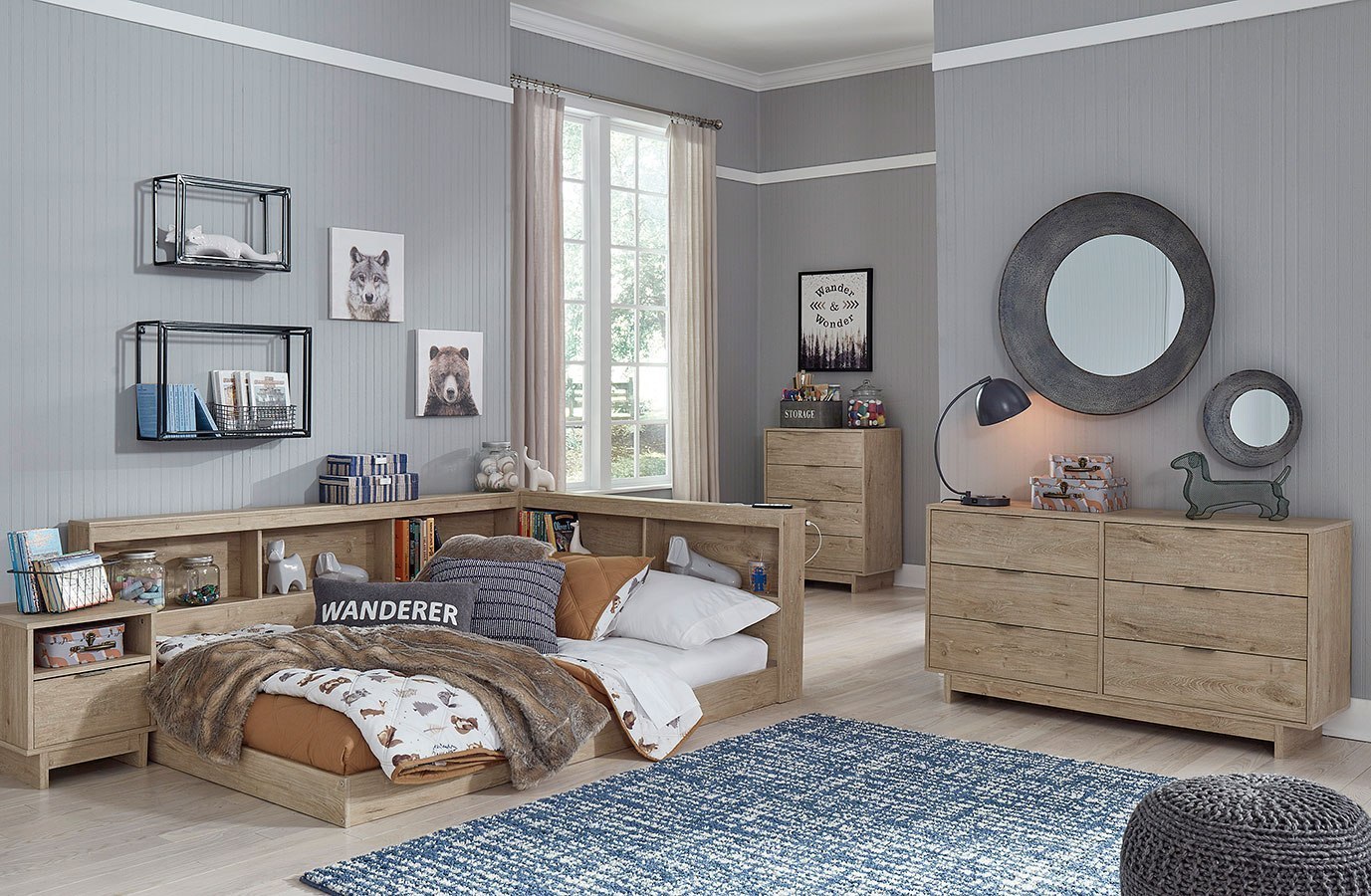 Oliah Youth Bookcase Storage Bedroom Set by Signature Design by Ashley ...