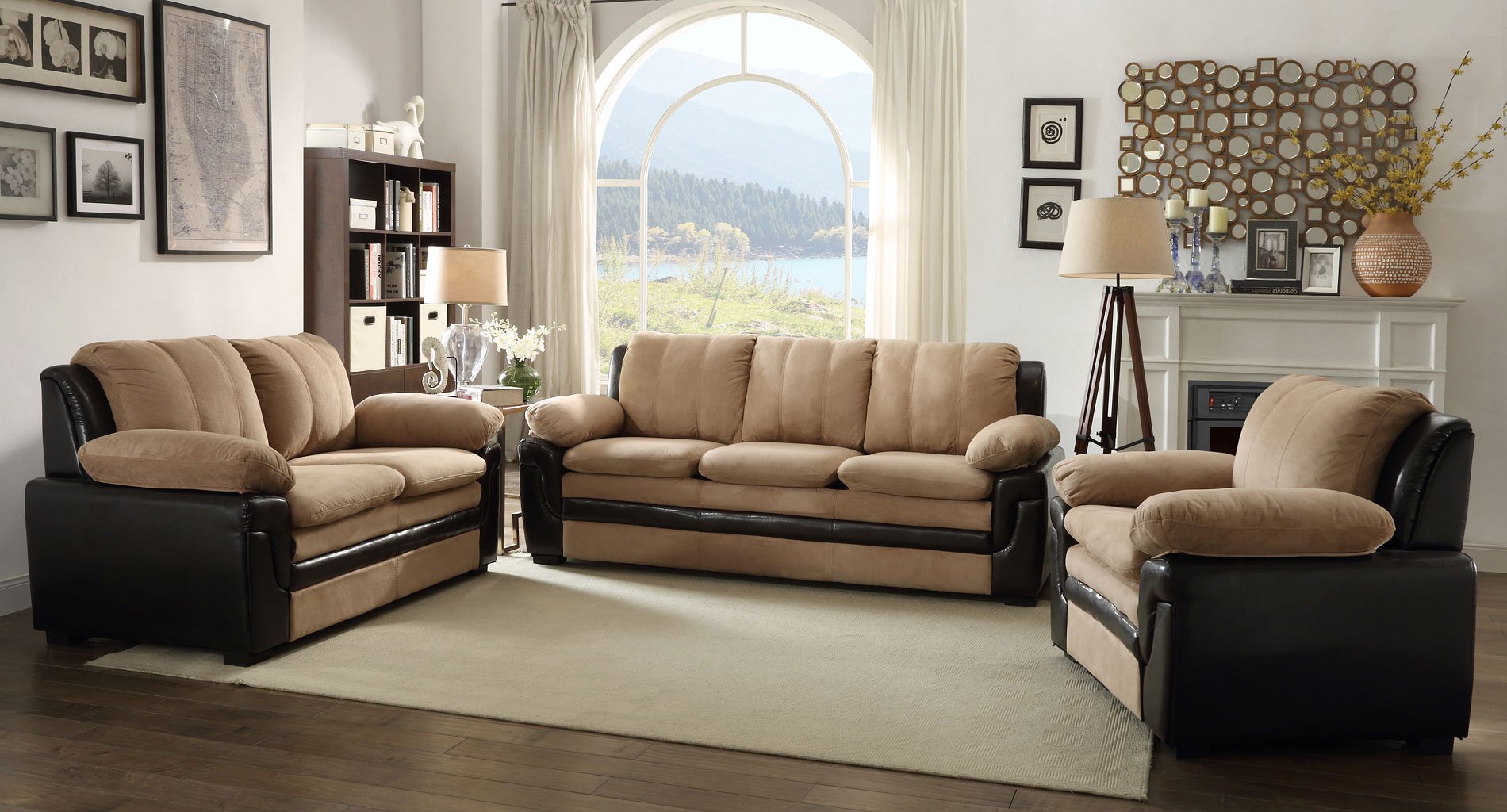 two tone living room furniture
