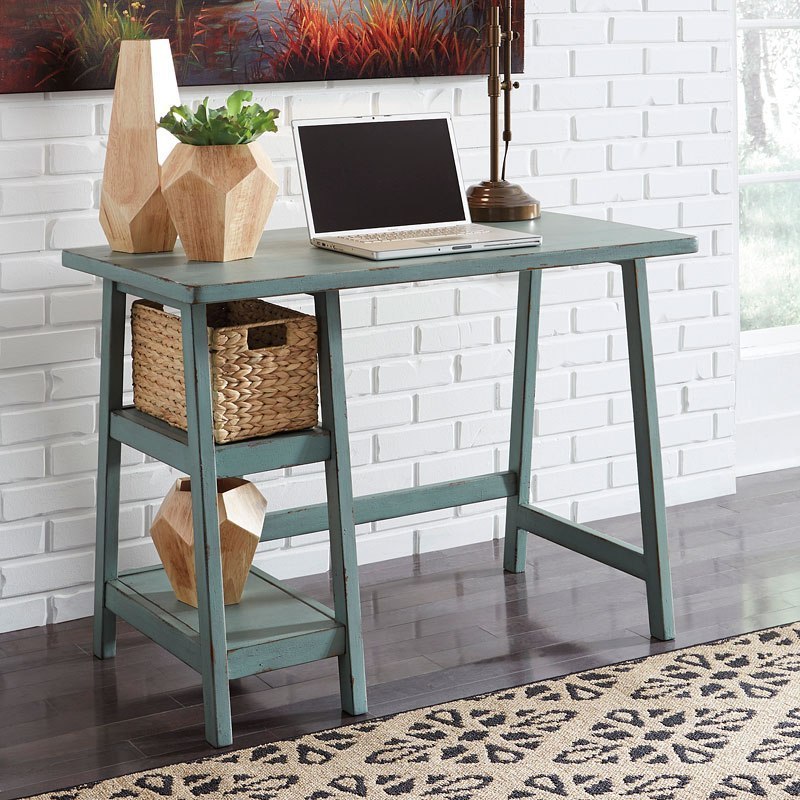 Mirimyn Small Home Office Set (Teal) by Signature Design by Ashley