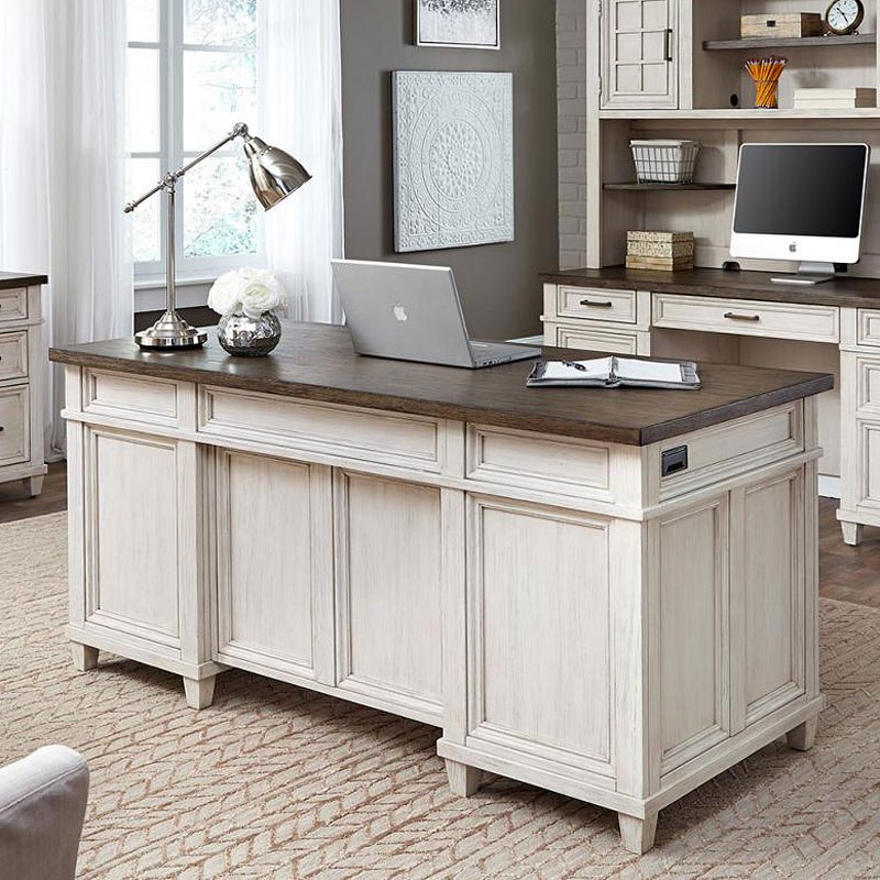Caraway 66 Inch Executive Desk by Aspenhome FurniturePick