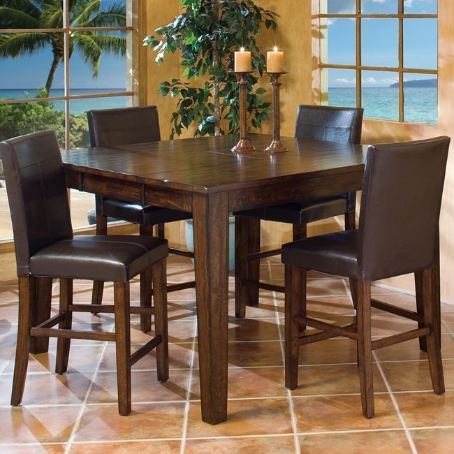 Kona Counter Height Dining Set w/ Parsons Chairs by Intercon Furniture