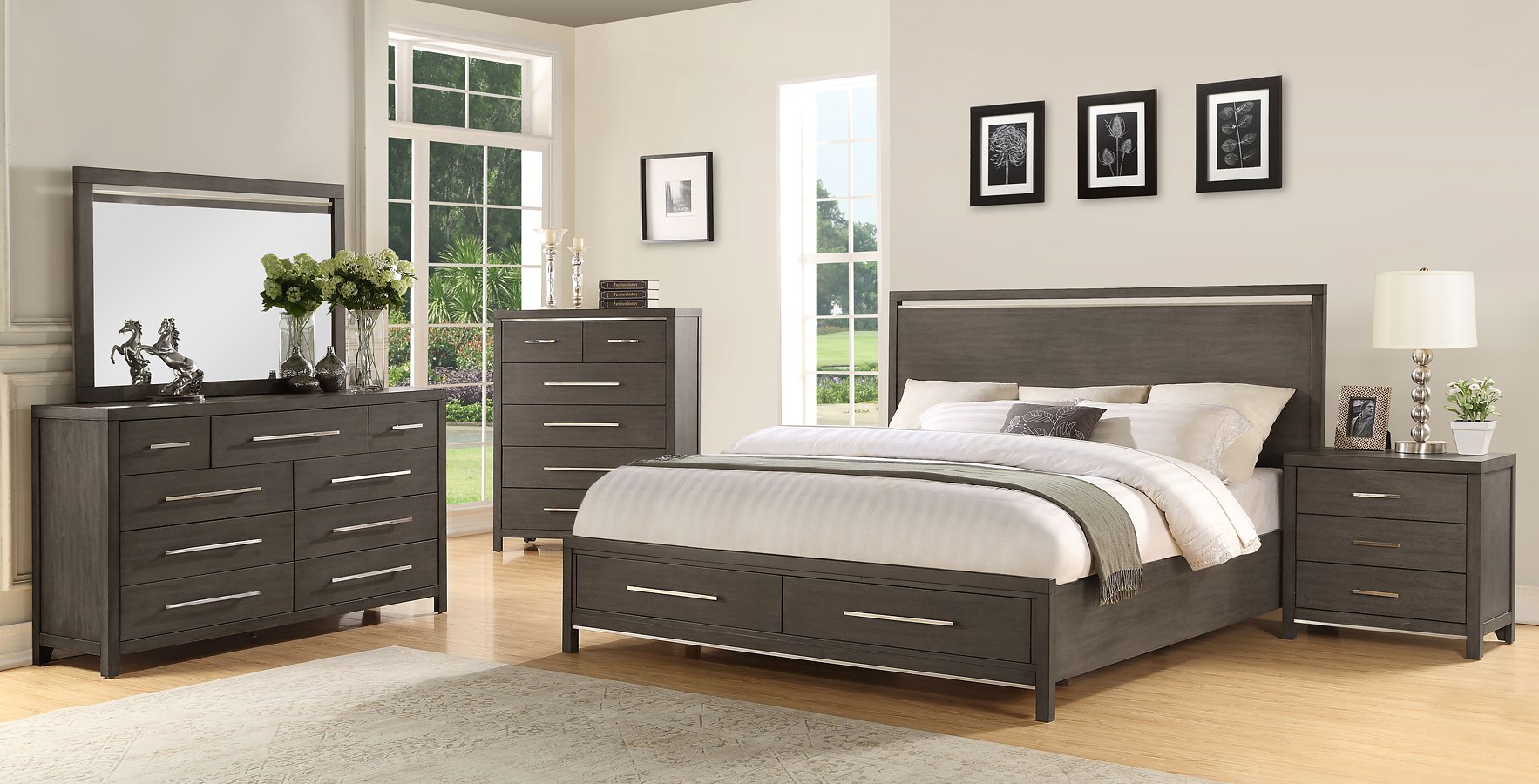 Katy Storage Bedroom Set by Steve Silver Furniture | FurniturePick