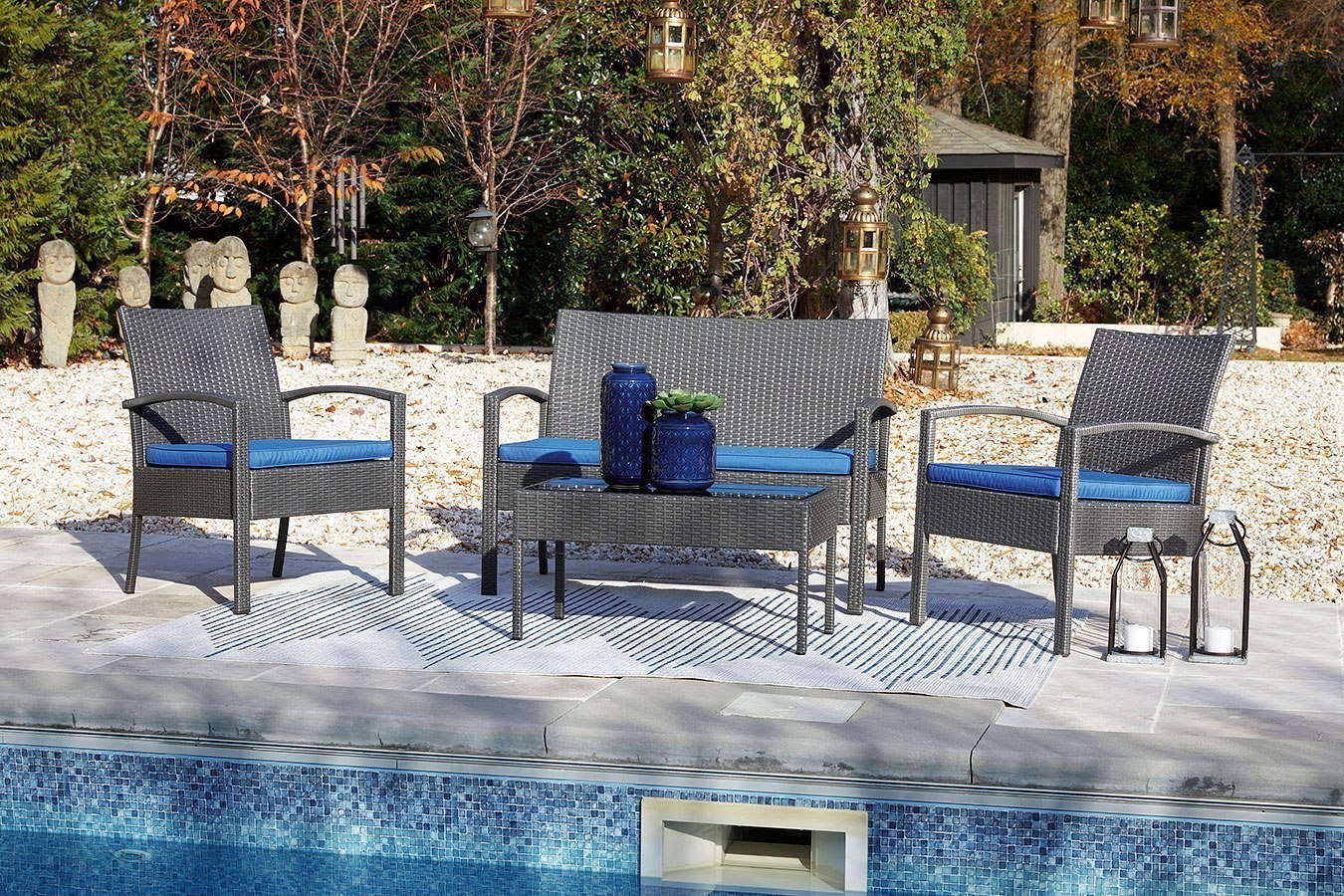 Alina 4-Piece Outdoor Seating Set by Signature Design by Ashley ...