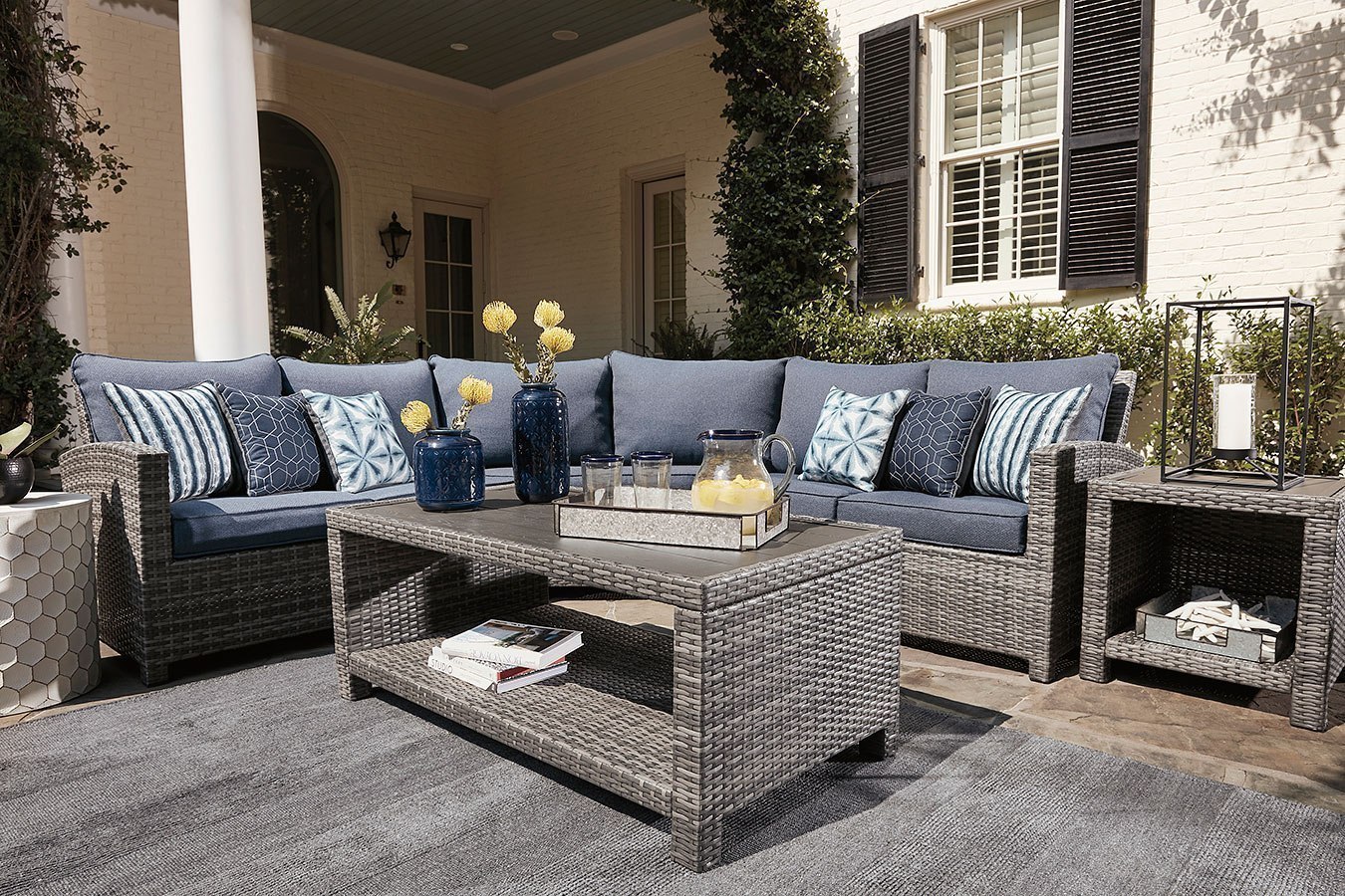 Salem Beach Outdoor Sectional Set by Signature Design by Ashley