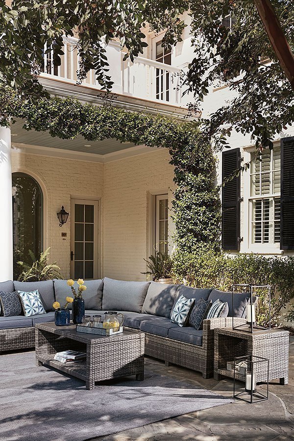 Salem Beach Outdoor Sectional Set by Signature Design by Ashley