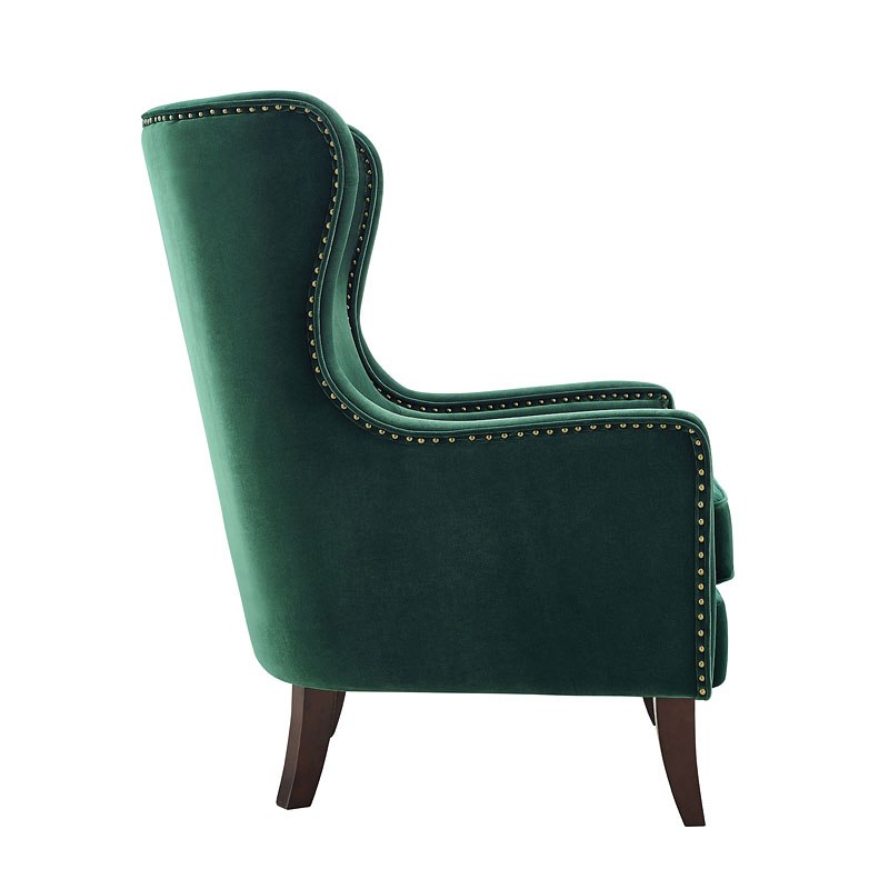 Rosco Velvet Accent Chair (Emerald Green) by Steve Silver