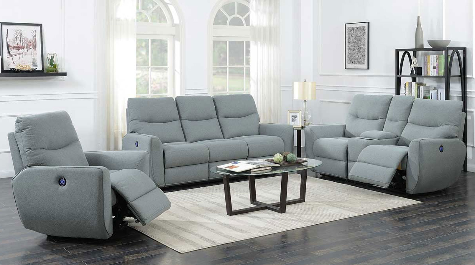 Modern Power Reclining Living Room Sets