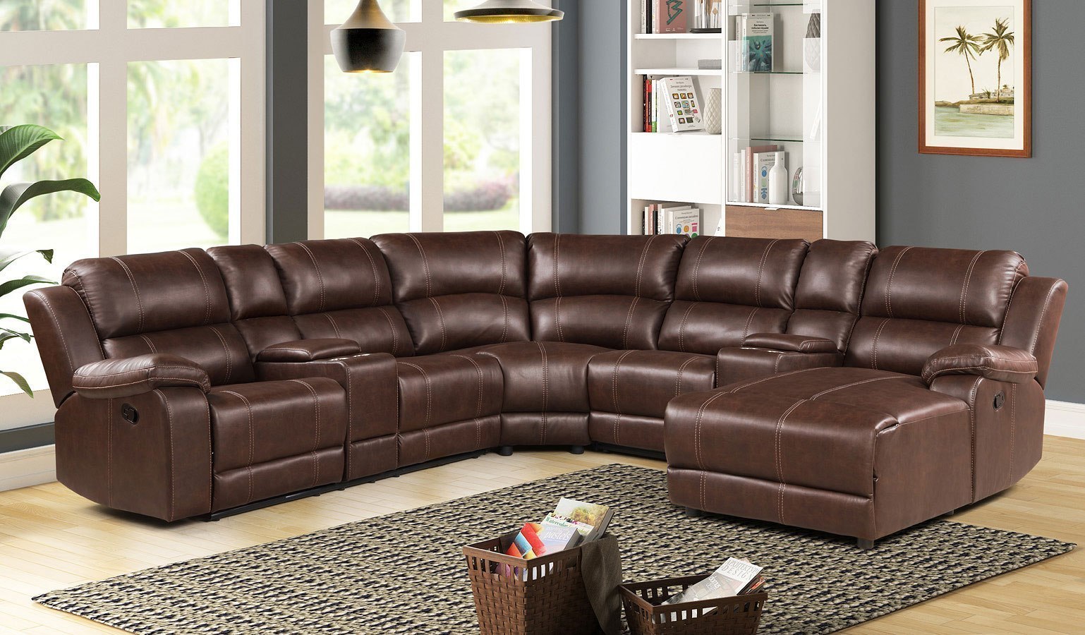 Rivers Right Facing Chaise Sectional by New Classic Furniture ...