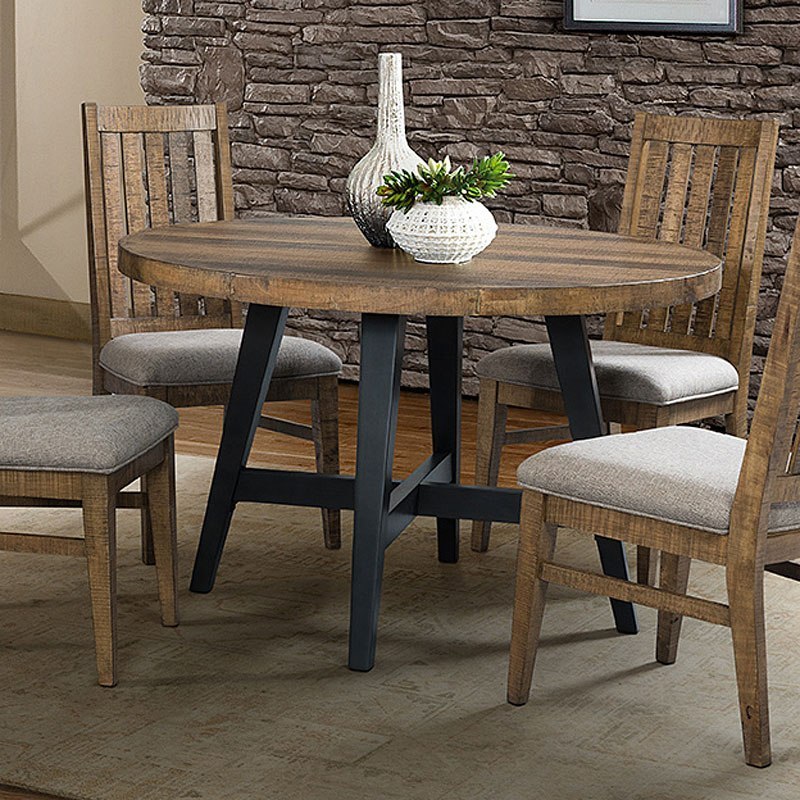 Round Reclaimed Wood Dining Table Verona Reclaimed Wood Dining Table   UR TA 4848R BWH C Rnd Dining Table 2 