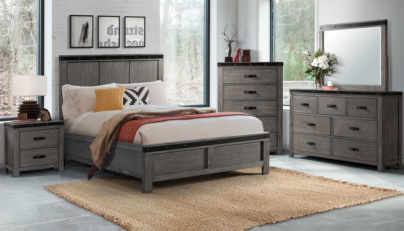 Wade Panel Bedroom Set by Elements Furniture | FurniturePick