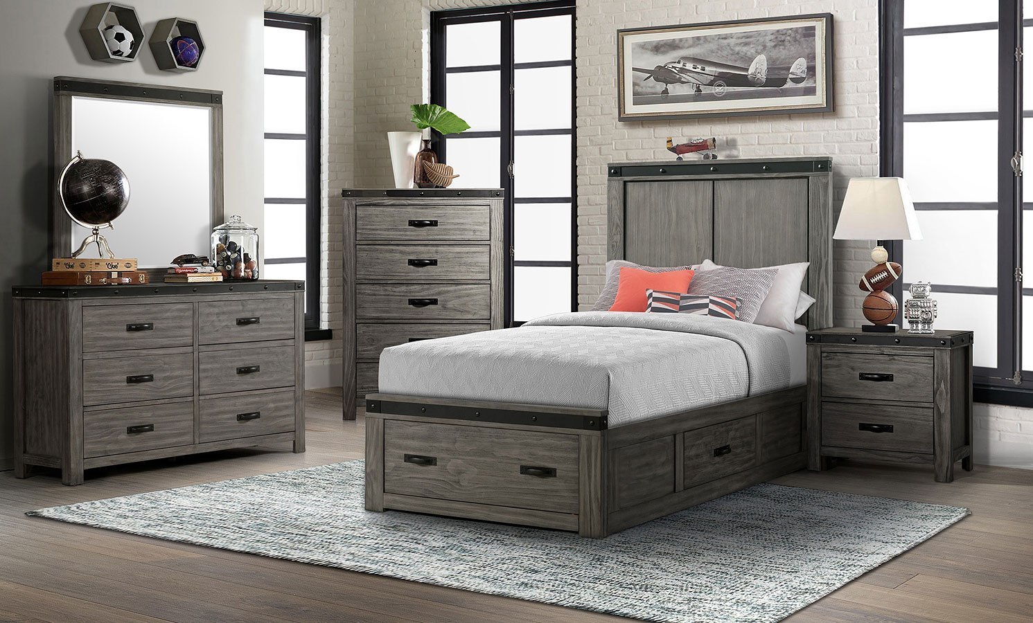 Wade Youth Storage Bedroom Set by Elements Furniture FurniturePick