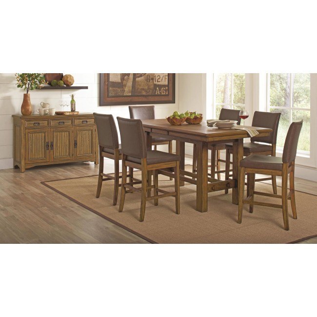 Salerno Counter Height Dining Room Set By Coaster Furniture Furniturepick