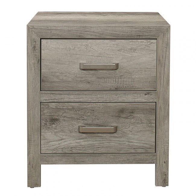 Mandan Nightstand (Weathered Gray) by Homelegance FurniturePick