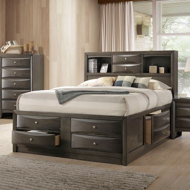 Ireland Youth Full Bookcase Bed (Gray Oak) by Acme Furniture ...