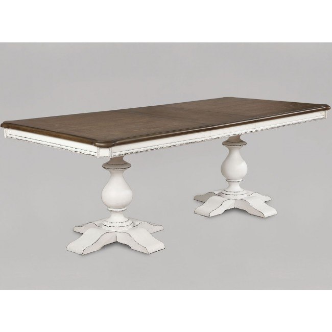Bardot Double Pedestal Dining Table By Crown Mark Furniture