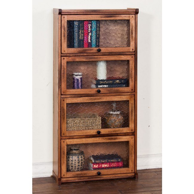 Sedona 4 Stack Lawyers Bookcase by Sunny Designs FurniturePick