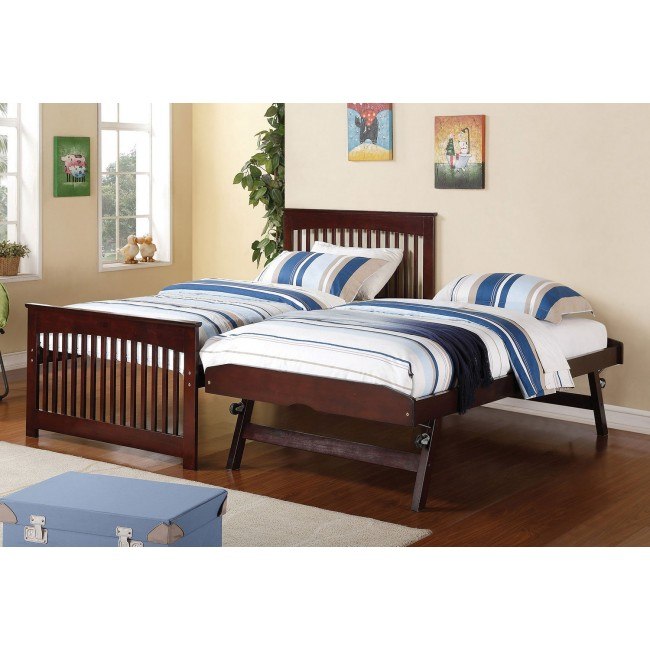 Salinas Twin Bed w/ Pop Up Trundle by Coaster Furniture 
