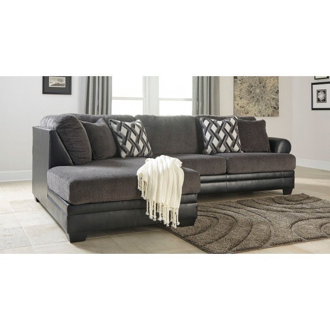 Kumasi Smoke Left Chaise Sectional by Signature Design by