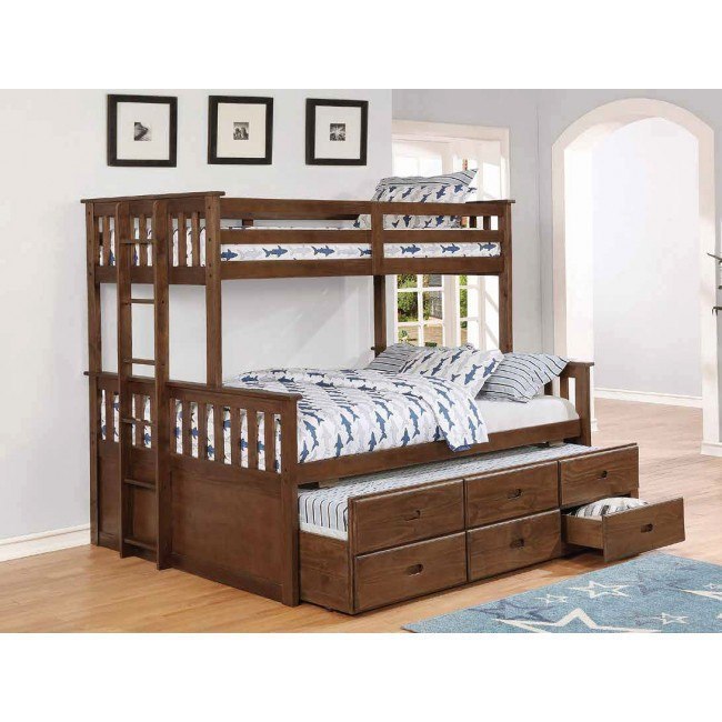 queen and twin bunk bed