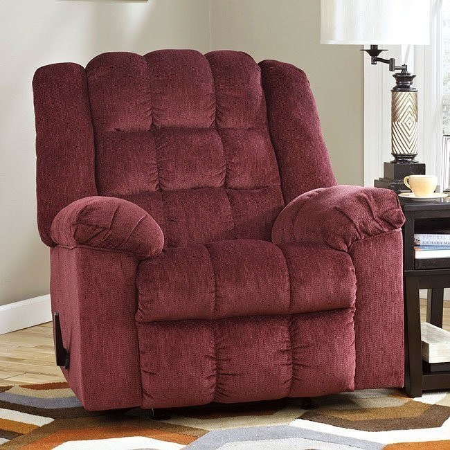 Ludden Burgundy Rocker Recliner by Signature Design by Ashley