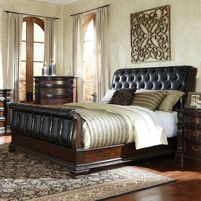 Churchill Upholstered Sleigh Bed by Standard Furniture, 2 Review(s