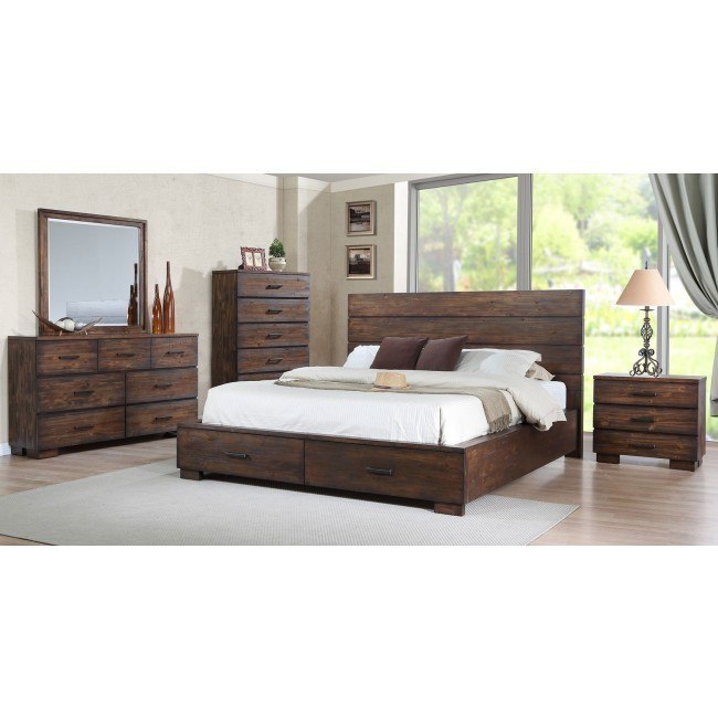 Cranston Storage Bedroom Set By Crown Mark Furniture Furniturepick