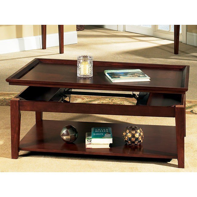 Steve Silver Company Clemson Lift Top Cocktail Table with Casters in Multi-St... 