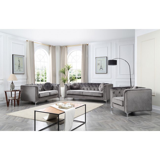 Pompano Living Room Set Dark Gray By Glory Furniture Furniturepick