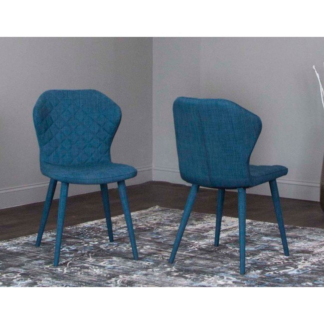 Jensen Blue Weave Side Chair Set Of 2 By Cramco Furniturepick