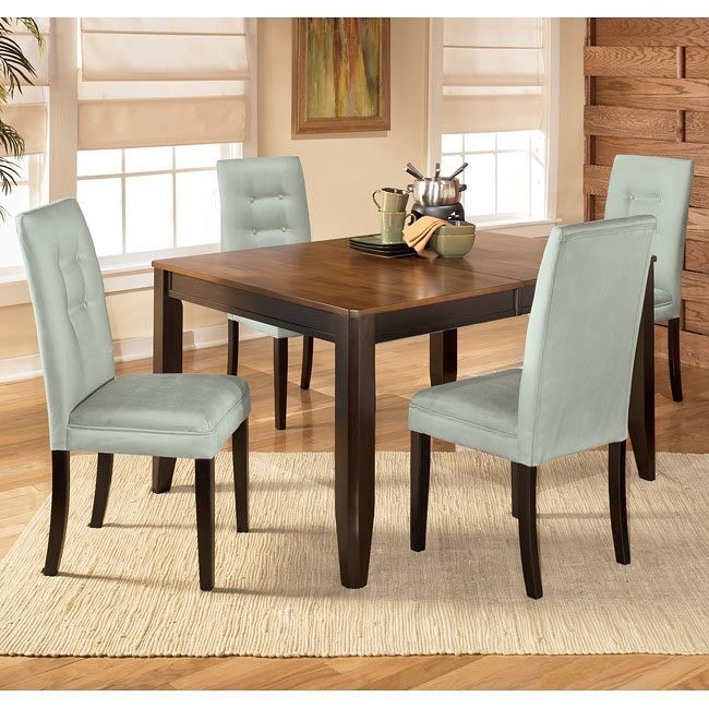 Alonzo Dining Room Set With Newbold Spa Chairs Signature Design By Ashley Furniture Furniturepick