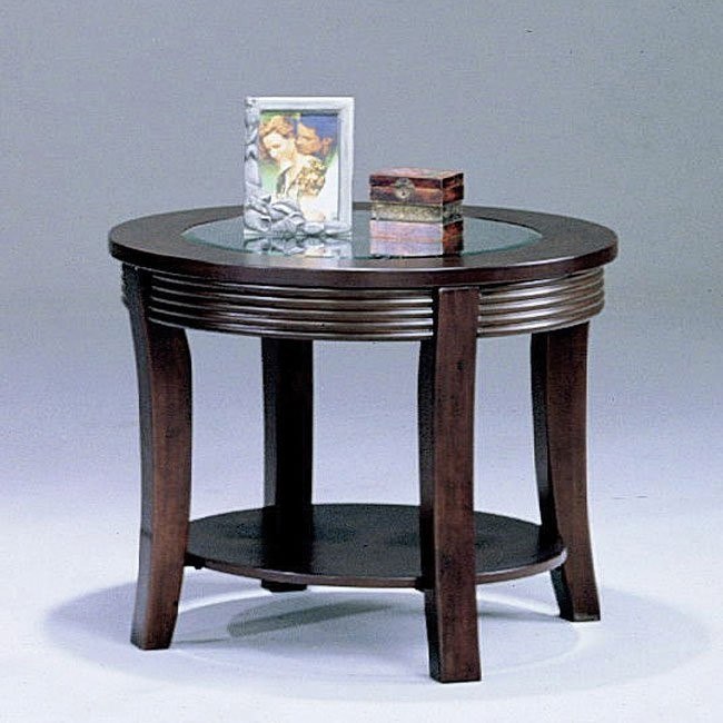 Wood / Glass End Table World Imports FurniturePick