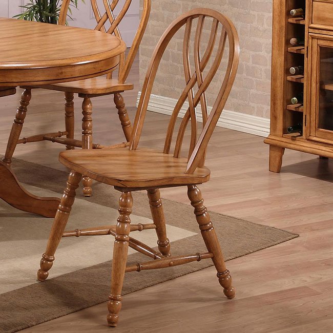 rustic oak dining room chairs