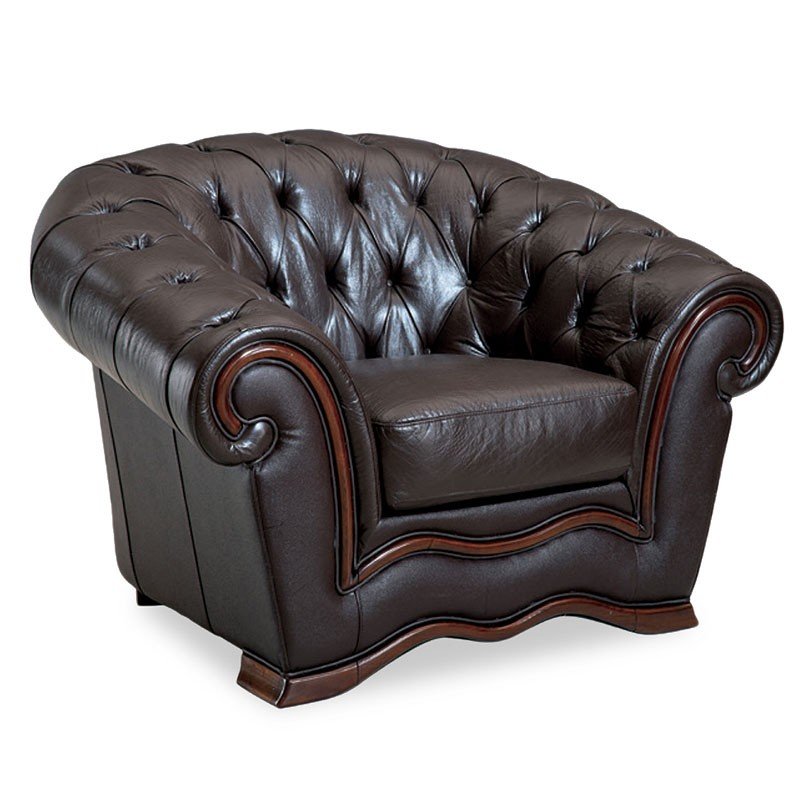 262 Brown Leather Living Room Set by ESF Furniture