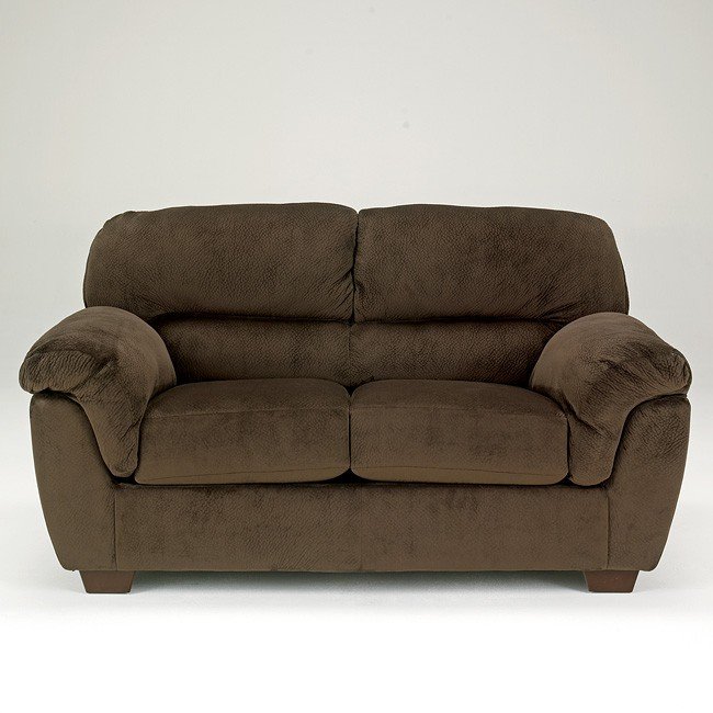 Coral Pike Chocolate Loveseat Signature Design by Ashley Furniture