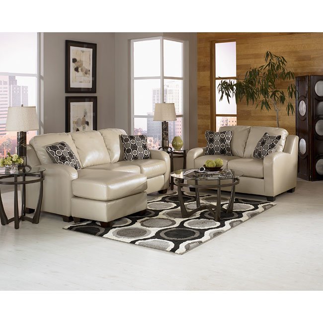 Devin DuraBlend Sandstone Living Room Set Signature Design by Ashley