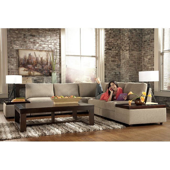 Tosha Linen Modular Sectional Signature Design by Ashley Furniture