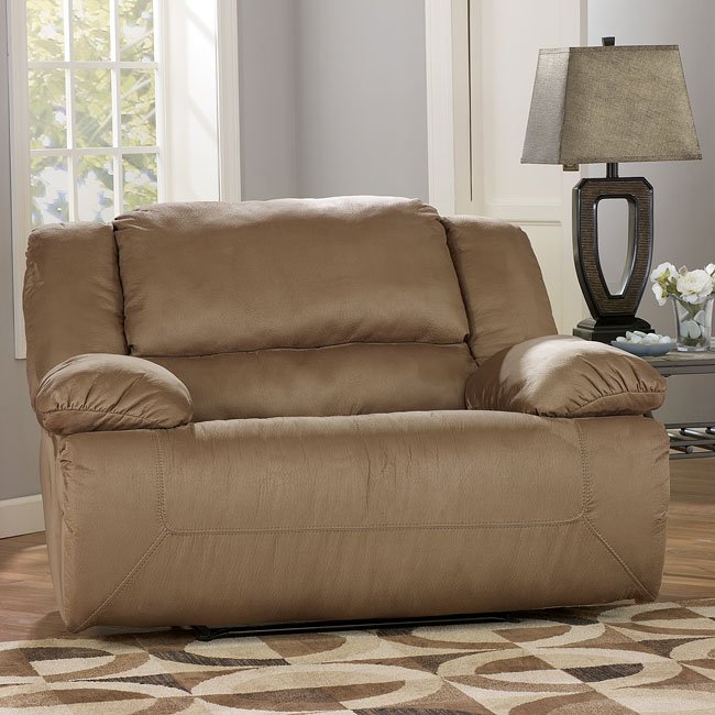 Hogan Mocha Chaise Sectional Living Room Set Signature Design by