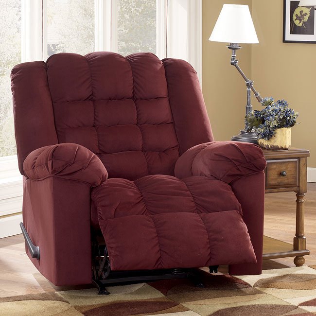 Fillmore - Burgundy Rocker Recliner Signature Design by Ashley ...