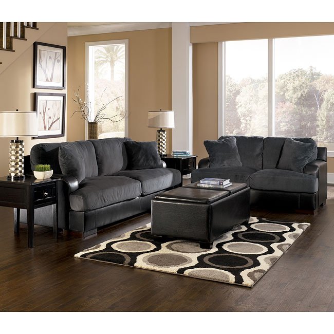 Farris - Pewter Living Room Set Signature Design by Ashley Furniture ...