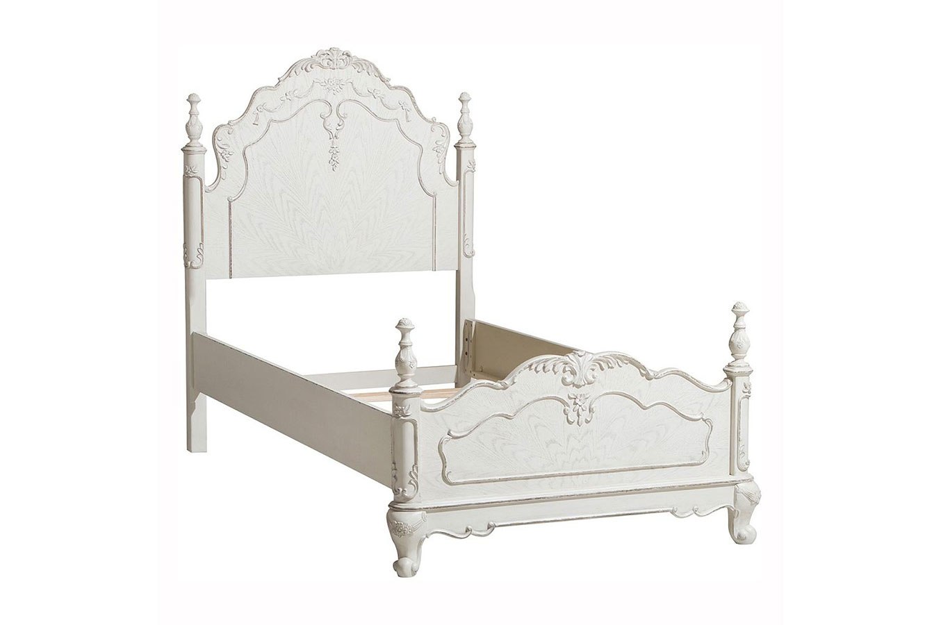 Cinderella Youth Panel Bed (Antique White) by Homelegance FurniturePick