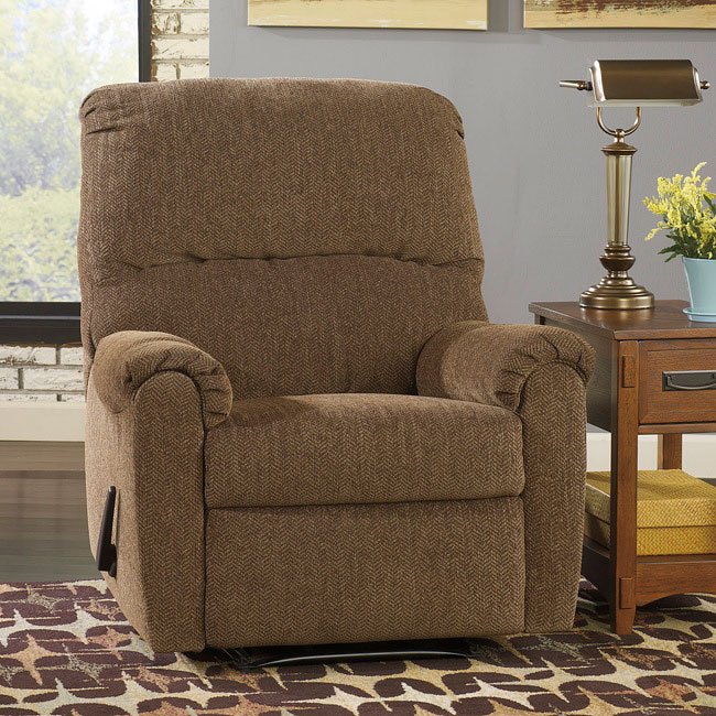 Pranit Walnut Zero Wall Recliner Signature Design by Ashley Furniture ...