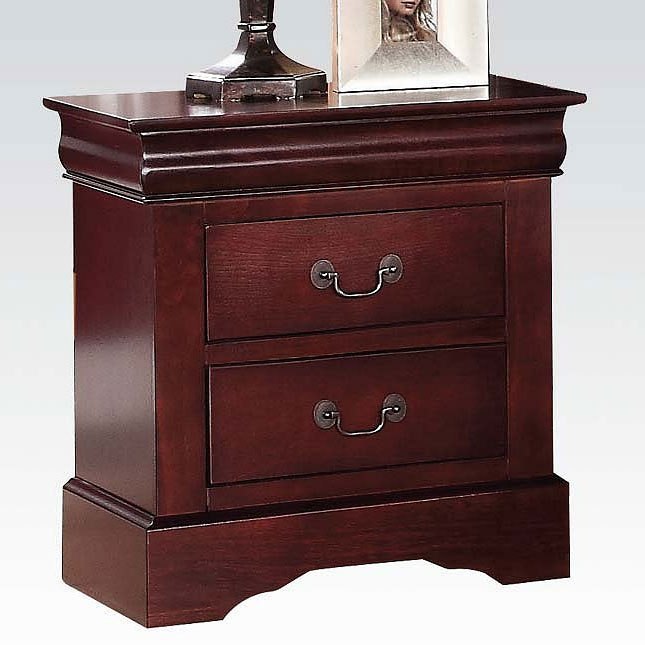 Louis Philippe III Nightstand (Cherry) by Acme Furniture | FurniturePick