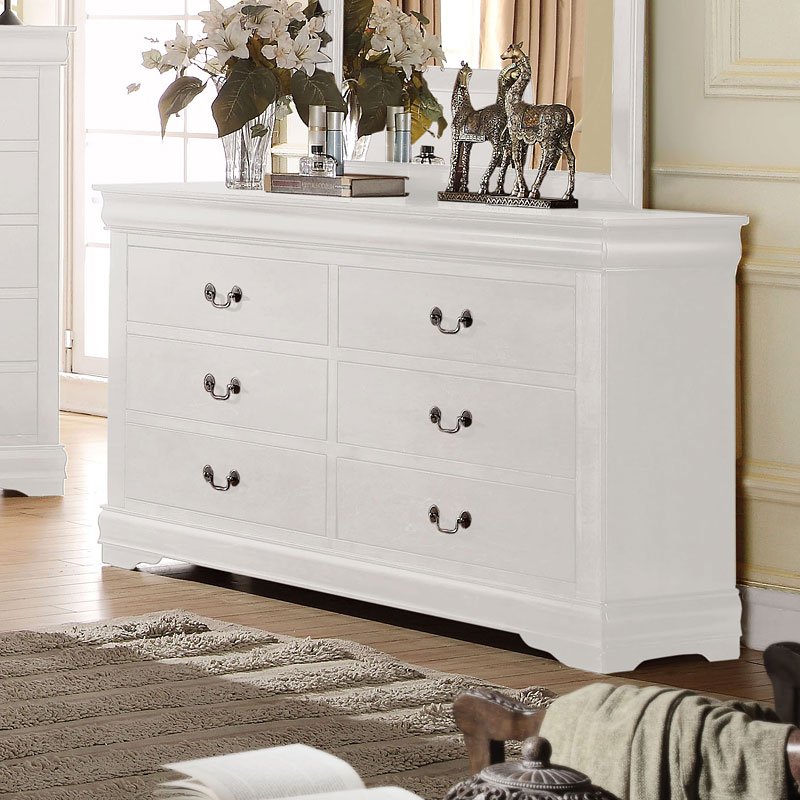 Louis Philippe Dresser (White) by Acme Furniture | FurniturePick