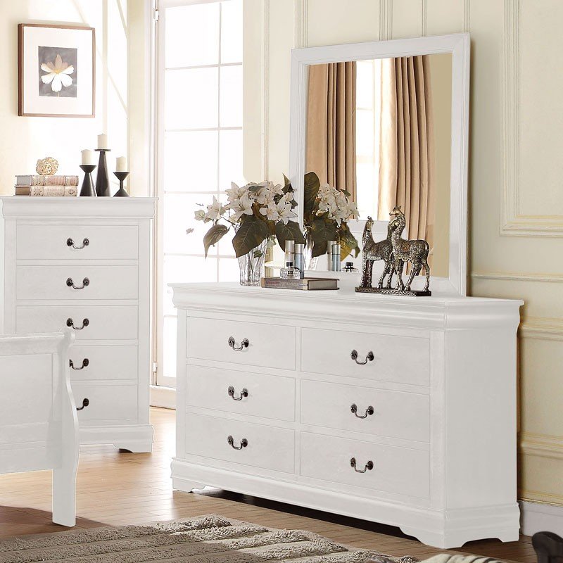Louis Philippe Dresser (White) by Acme Furniture | FurniturePick