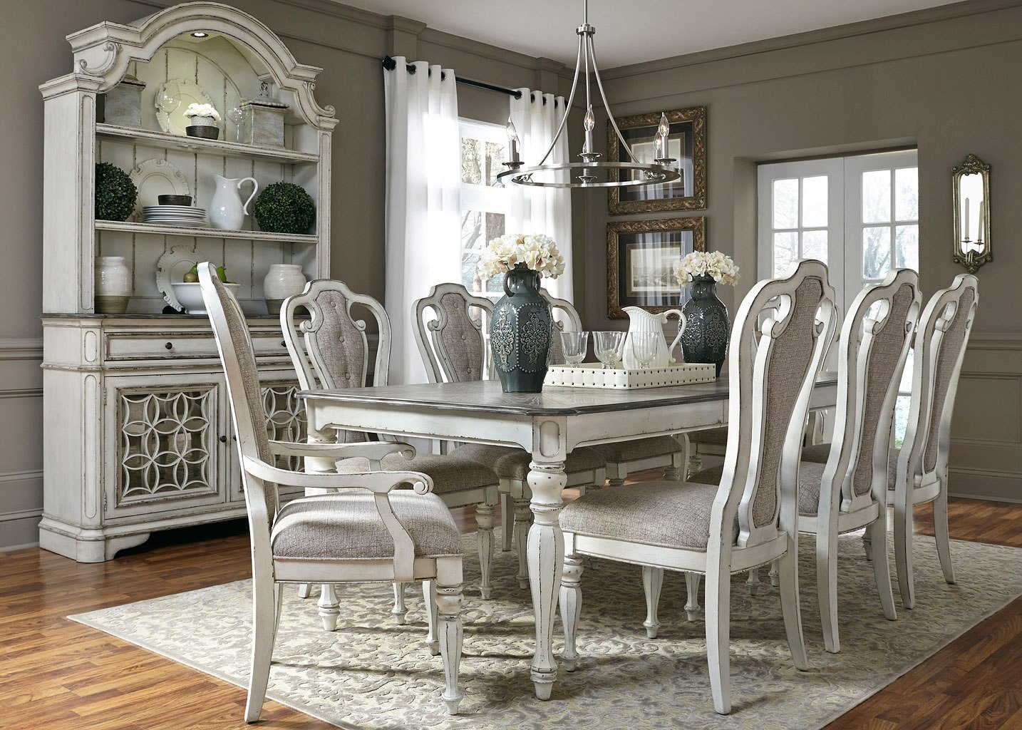 Magnolia Manor Dining Room Set W 108 Inch Table And Magnolia Manor Dining Room Set W 108 Inch Table