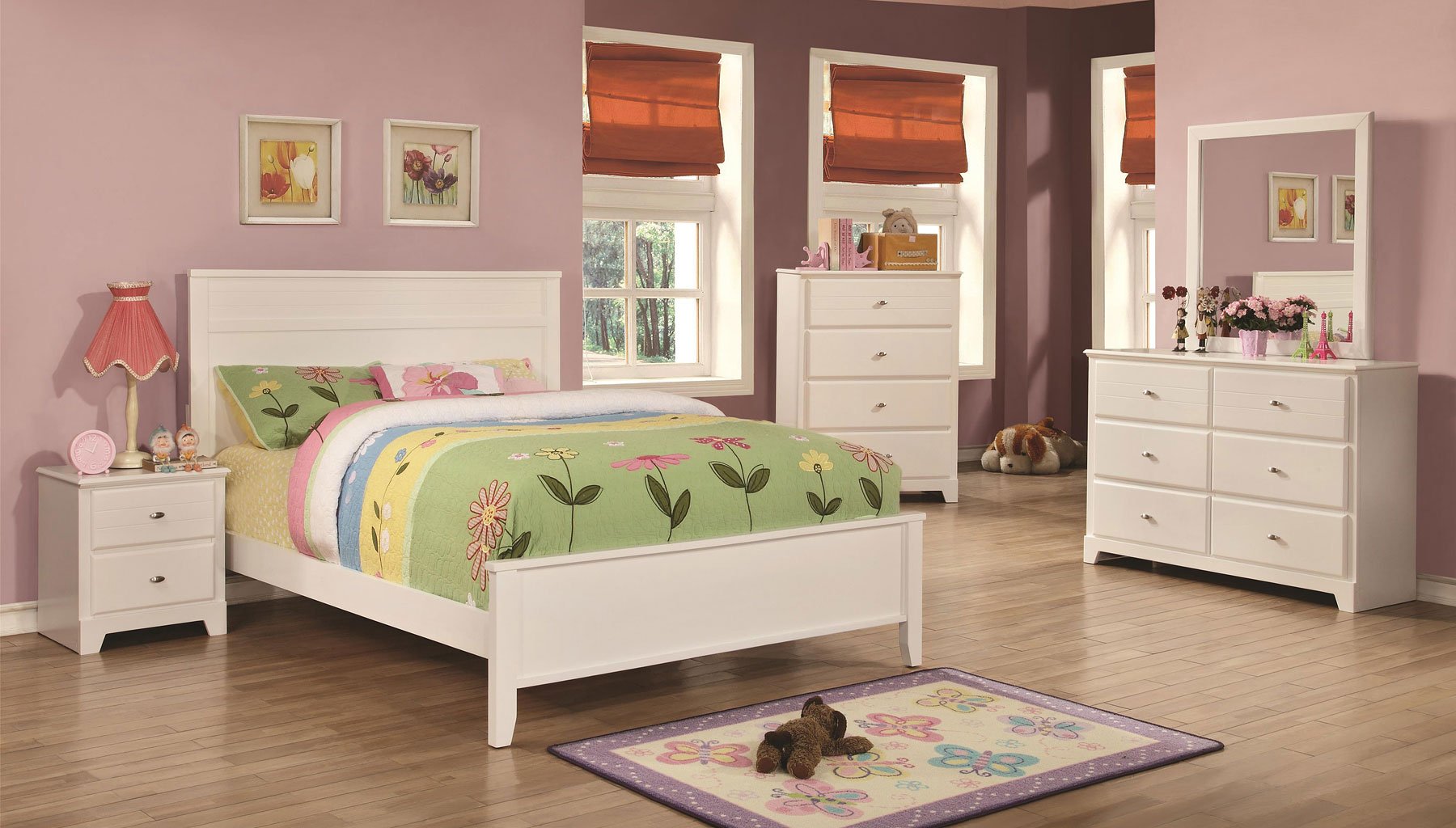 Ashton Youth Bedroom Set White By Coaster Furniture Furniturepick